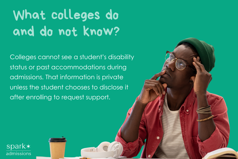 What colleges do and do not know.